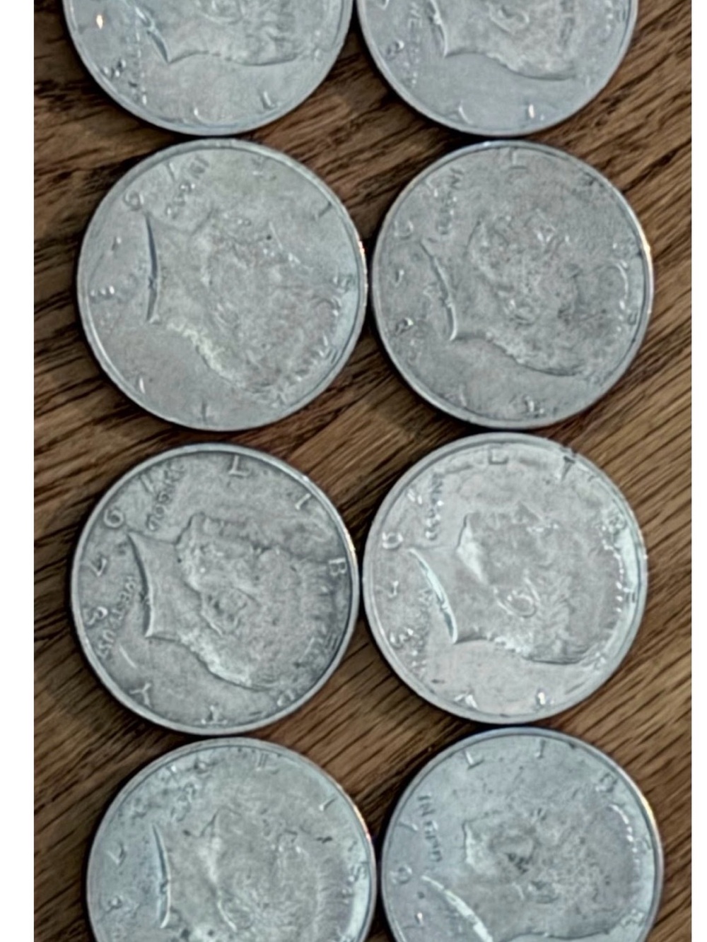Ten 1973 Half Dollars